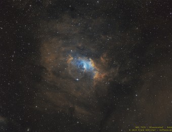 2023/08 NGC7635 Der Blasennebel Der Blasennebel ist ca. 7.100 Lichtjahre von der Erde entfernt. Zu finden ist der Nebel im Sternbild Schwan Aufnahme der durch den Sternwind von dem O-Stern BD...