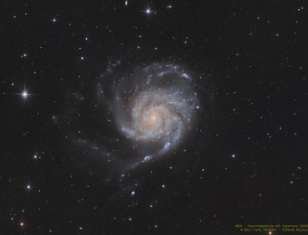 2023/05 M101 mit Supernova SN2023ixf M101 - Feuerradgalaxie mit Supernova SN2023ixf M101 ist ca. 21 Mio. Lichtjahre von der Erde entfernt und besteht aus mindestens einer Billion Sternen...