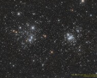 2025/10 NGC 869 and NGC 884 - h und χ Persei Double Cluster Der h und χ Persei Doppel Cluster sind zwei im Abstand von ca. 25 Bogenminuten (d. h. etwas weniger als einem Vollmond-Durchmesser) nahe beieinander liegende,...